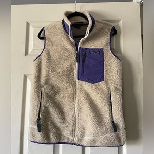 Patagonia Women’s Retro-X Fleece Vest, Purple, Size Medium